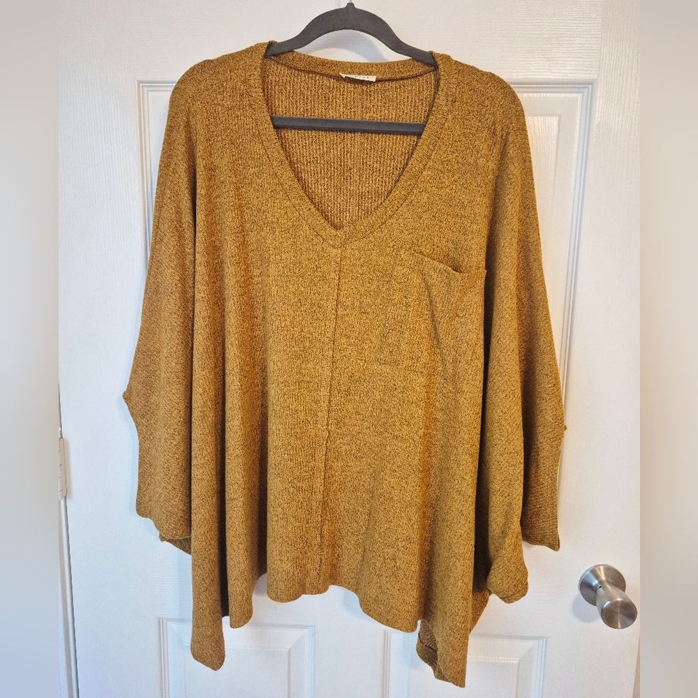 JODIFL Mustard V-Neck Tunic